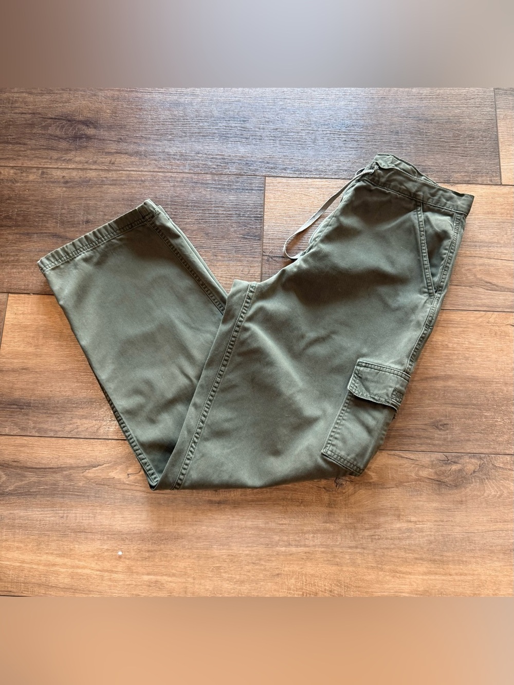 Vintage Y2K Faded Glory Olive Green Cargo Pants